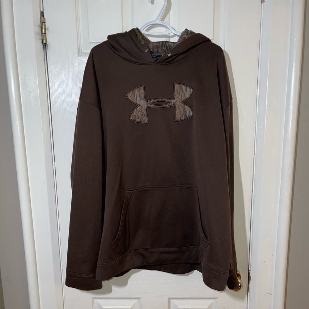 Brown Under Armour camo sweatshirt size 3xl xxxl